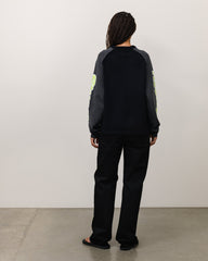 TWO TONE RAGLAN SWEATER